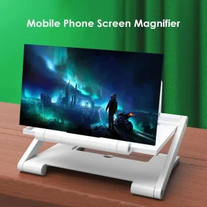 8 Inch 3D HD Phone Screen Amplifier Folding Mobile Phones Magnifying Glass Stand Video Amplifier Bracket Enlarge