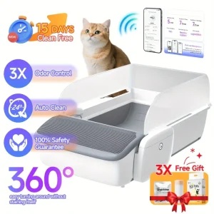Self-Cleaning Automatic Cat Litter Box Robot